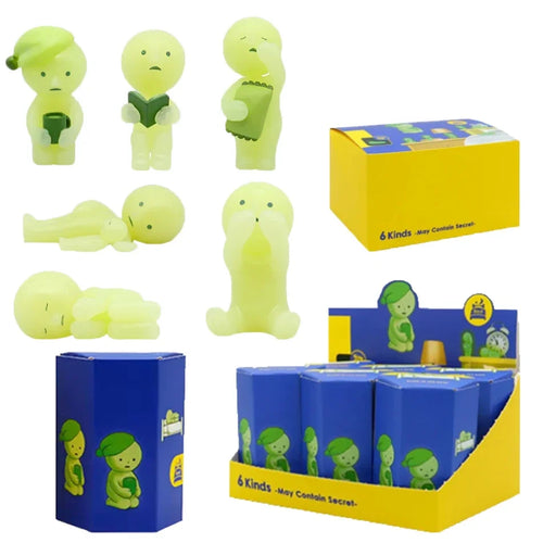 Nouvelle série de figurines luminescentes vertes, boîte mystère, figurines d'action, décoration de bureau, jouet pour…