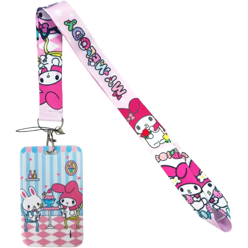 Anime Schlüsselband mit Ausweishalter – Multifunktionale Lanyard zum Umhängen