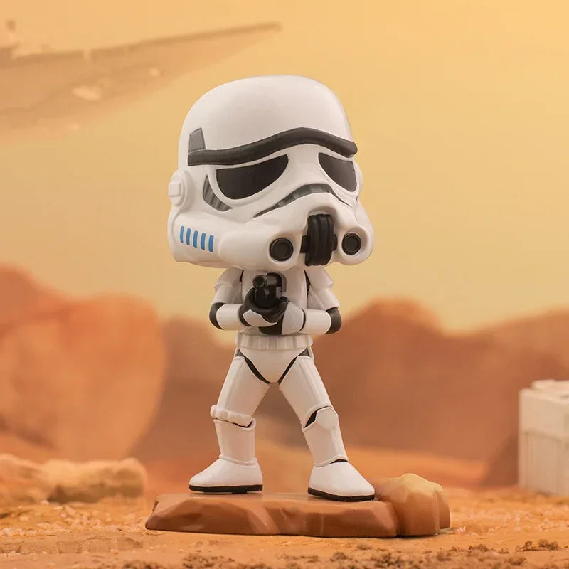 POP MART Star Wars série boîte aveugle devinez sac boîte mystère jouets poupée mignon Anime Figure ornements cadeau