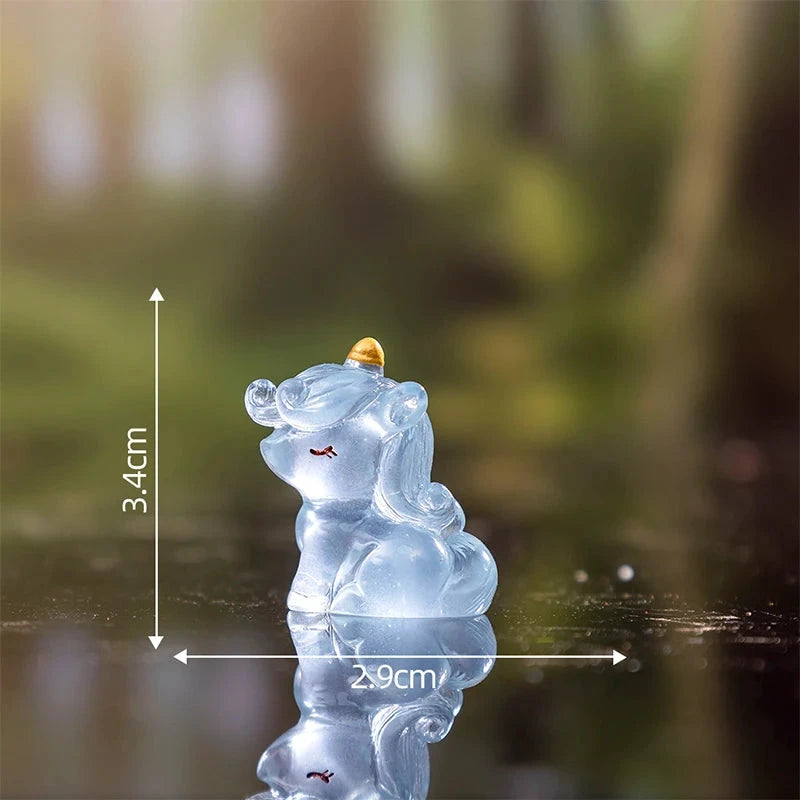 Light-Up Miniature Unicorn Statue