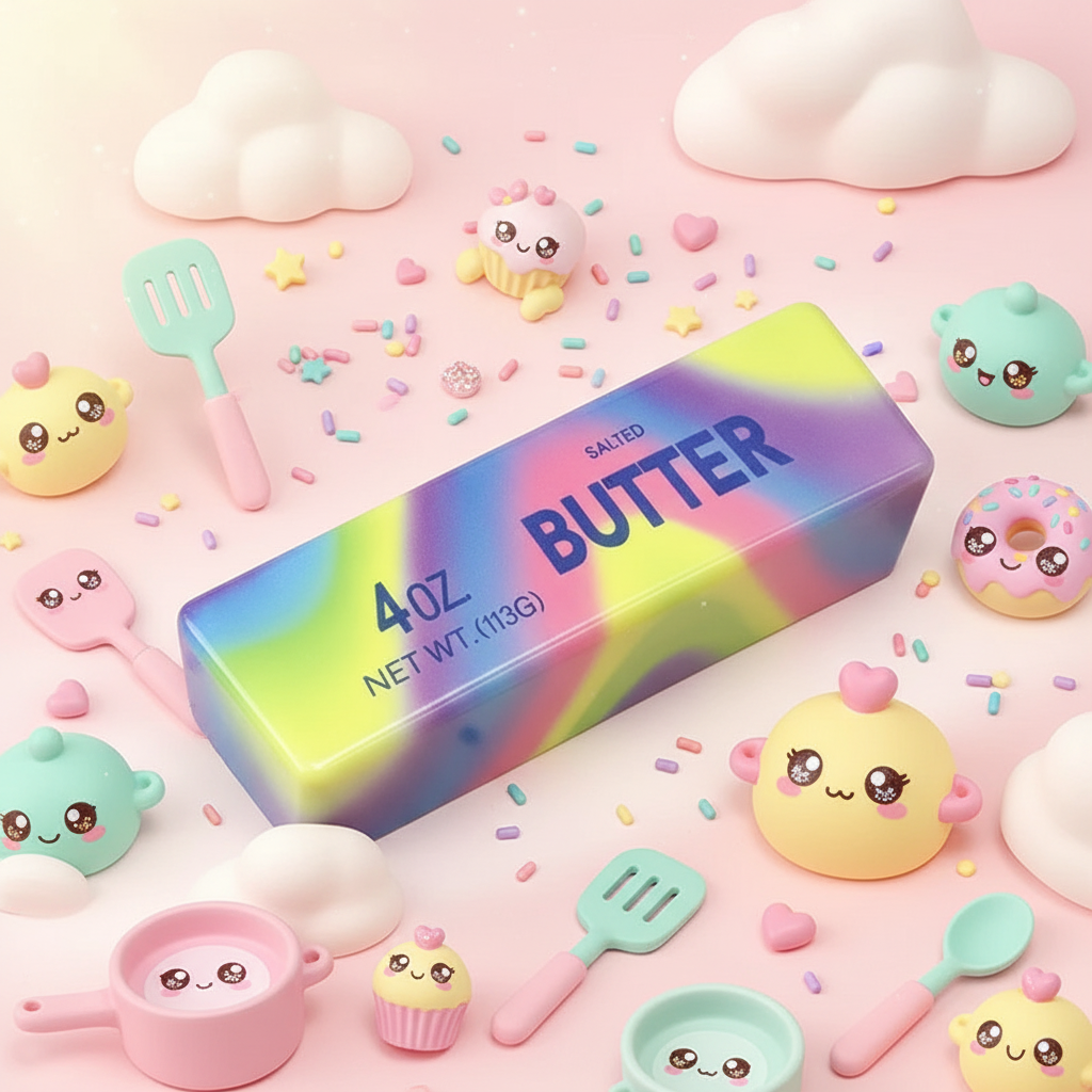 Fidget Toy Butterstick – Käse-Form Anti-Stress
