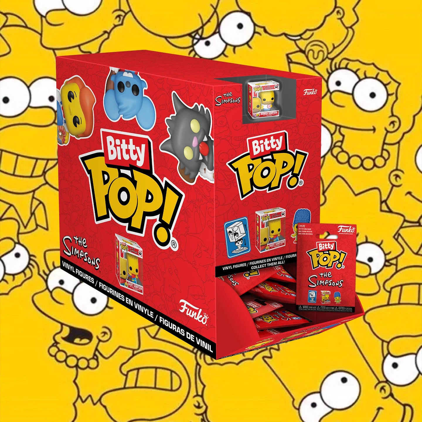 Funko Pop Animation et dessins animés Mystère Bitty Pop! Figurines périphériques Simpsons, jouets pour garçons, cadeau, ornements de collection