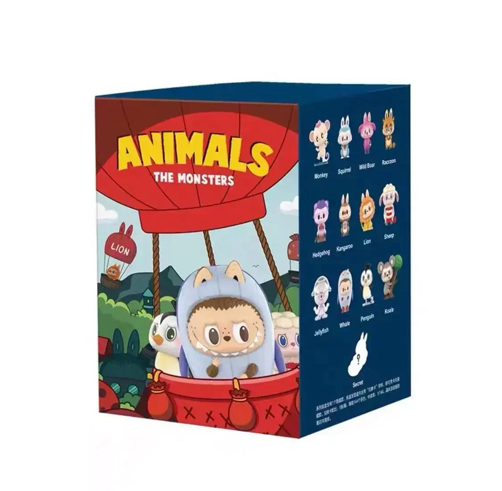 POP MART LABUBU les monstres série animaux boîte aveugle boîte mystère devinez sac jouets poupée Anime Figure…