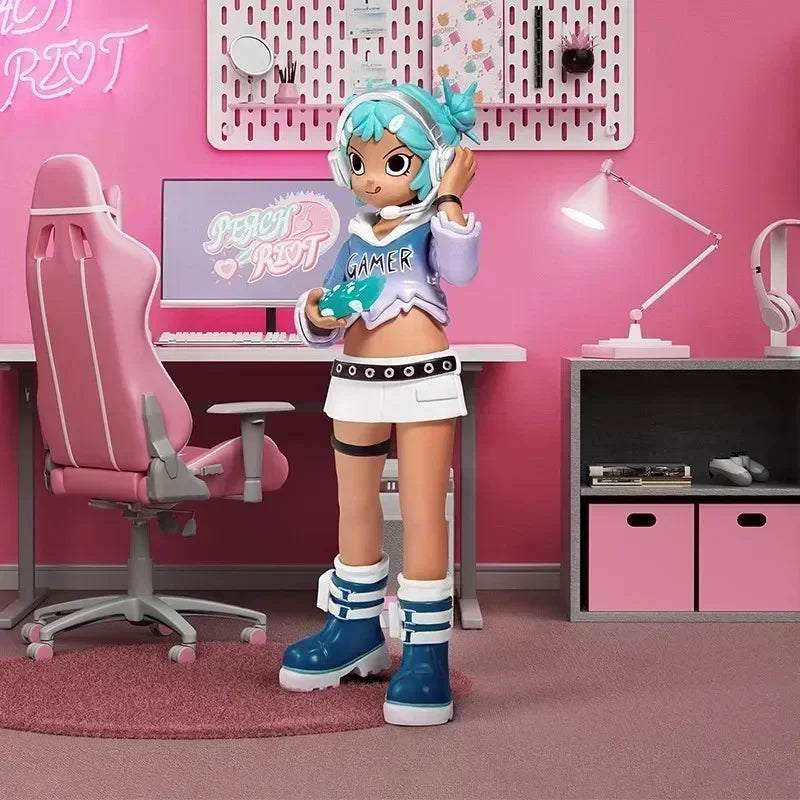 POP MART – boîte aveugle série Peach Riot Rush Hour, jouets, figurine d'action Anime Kawaii, décoration de bureau…