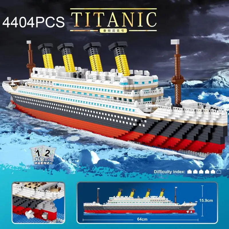 Titanic Croisière Édition Prestige Briques Miniatures Pour Enfants Somptueuse Construction 4 404 Pièces by Mon Labubu