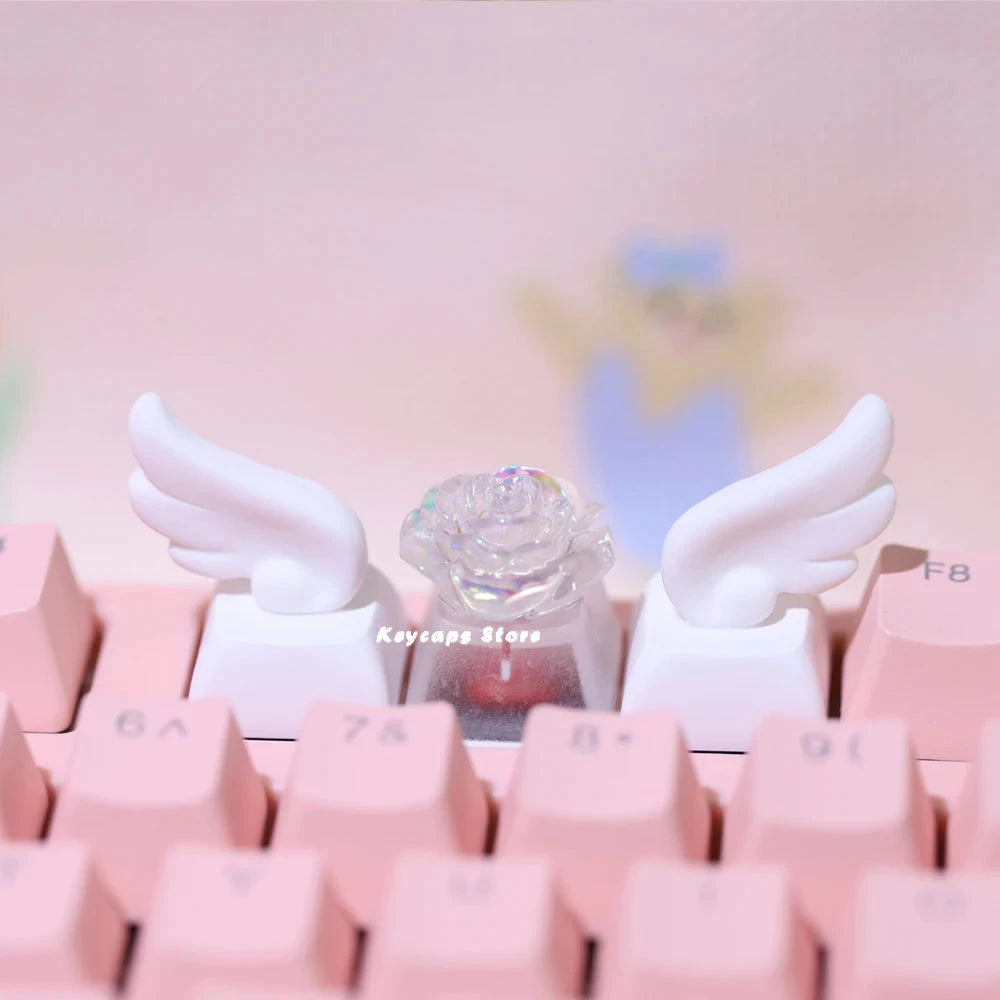 3D wing keycaps for mechanical keyboards