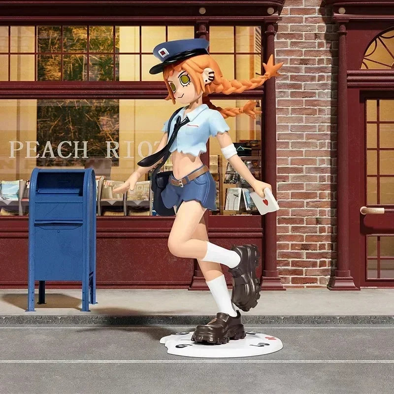 POP MART – boîte aveugle série Peach Riot Rush Hour, jouets, figurine d'action Anime Kawaii, décoration de bureau…