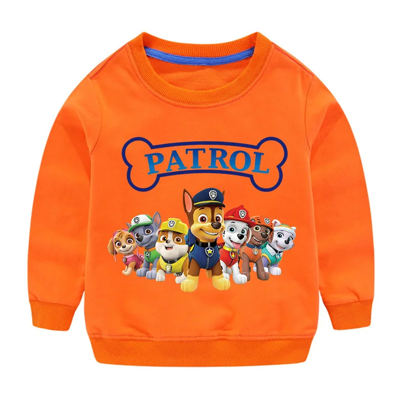 Sweat-shirt à capuche pour Sport, mignon, Paw Patrol, décontracté, dessin animé Paw Patrol, Patchwork, pull, automne, vêtements de Sport, cadeaux d'anniversaire, 2024