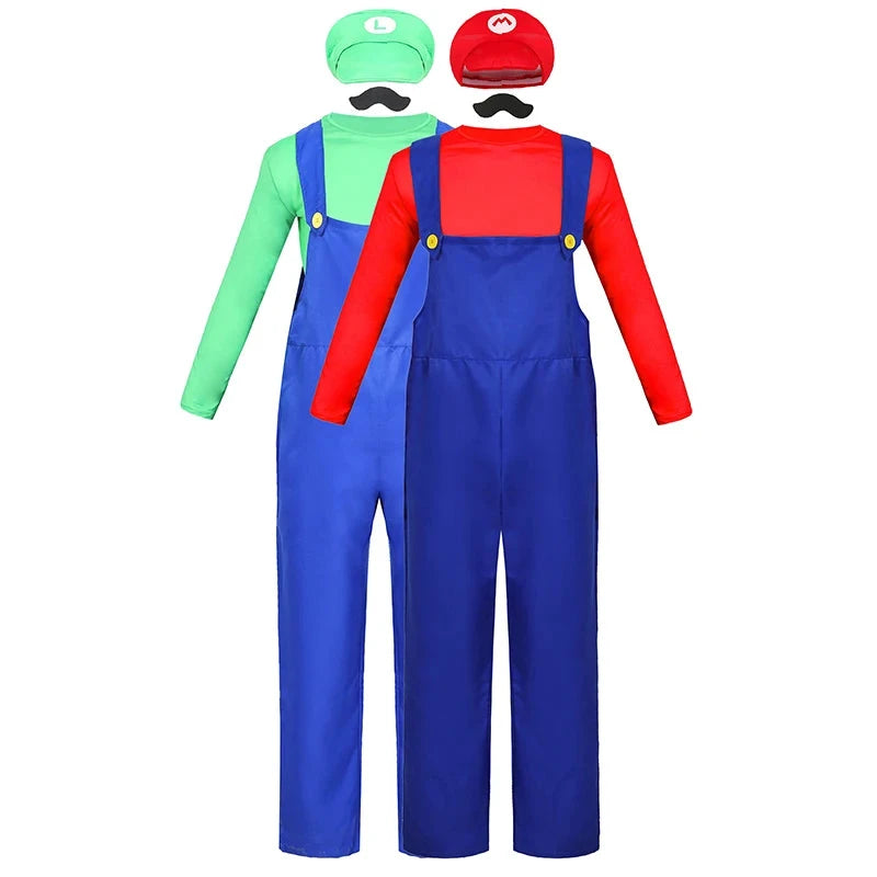 Kostüm im Super Mario-Stil – Set für Herren (Erwachsene)