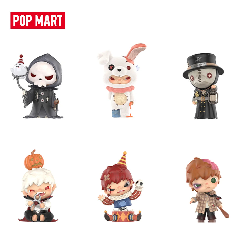 POP MART – boîte aveugle de figurines de la série de carnaval des monstres Hirono, 1 pièce/6 pièces