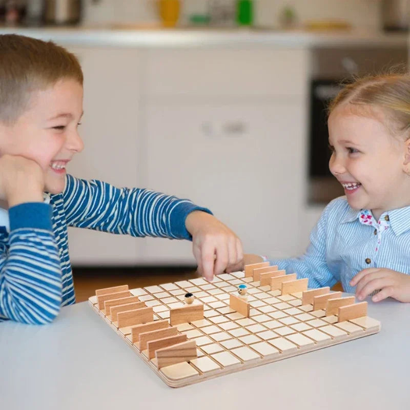 Jeu de Société Éducatif en Bois Montessori Édition Limitée Pour 2 À 4 Joueurs et Familles by Mon Labubu