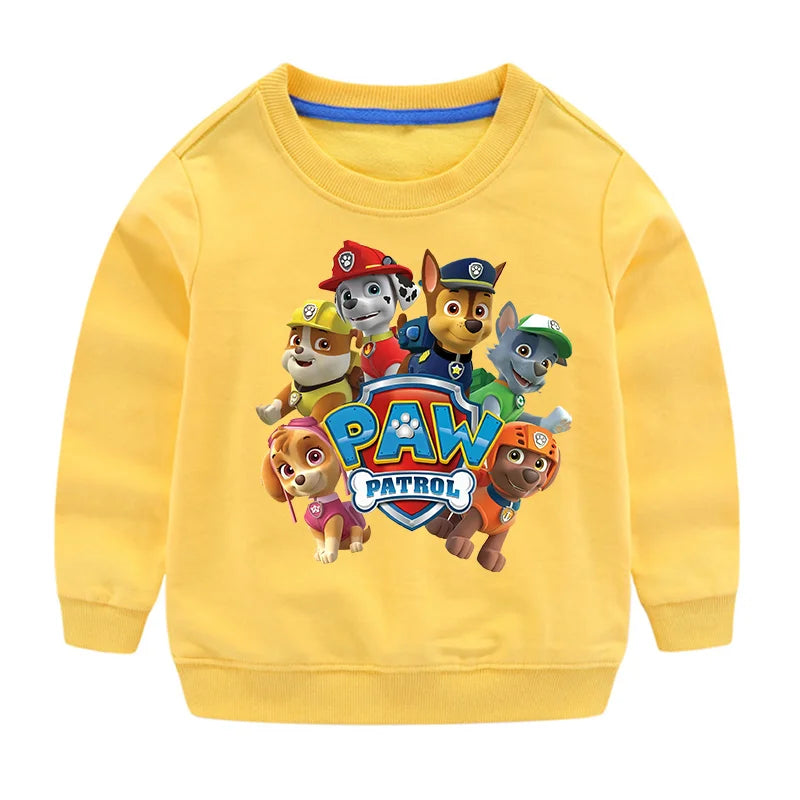 Sweat-shirt à capuche pour Sport, mignon, Paw Patrol, décontracté, dessin animé Paw Patrol, Patchwork, pull, automne, vêtements de Sport, cadeaux d'anniversaire, 2024