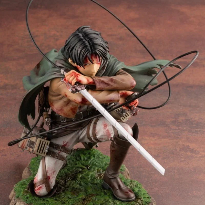 Kotobukiya – Attaque sur Titan Levi Ackerman Battle Damaged – Figurine 18 cm