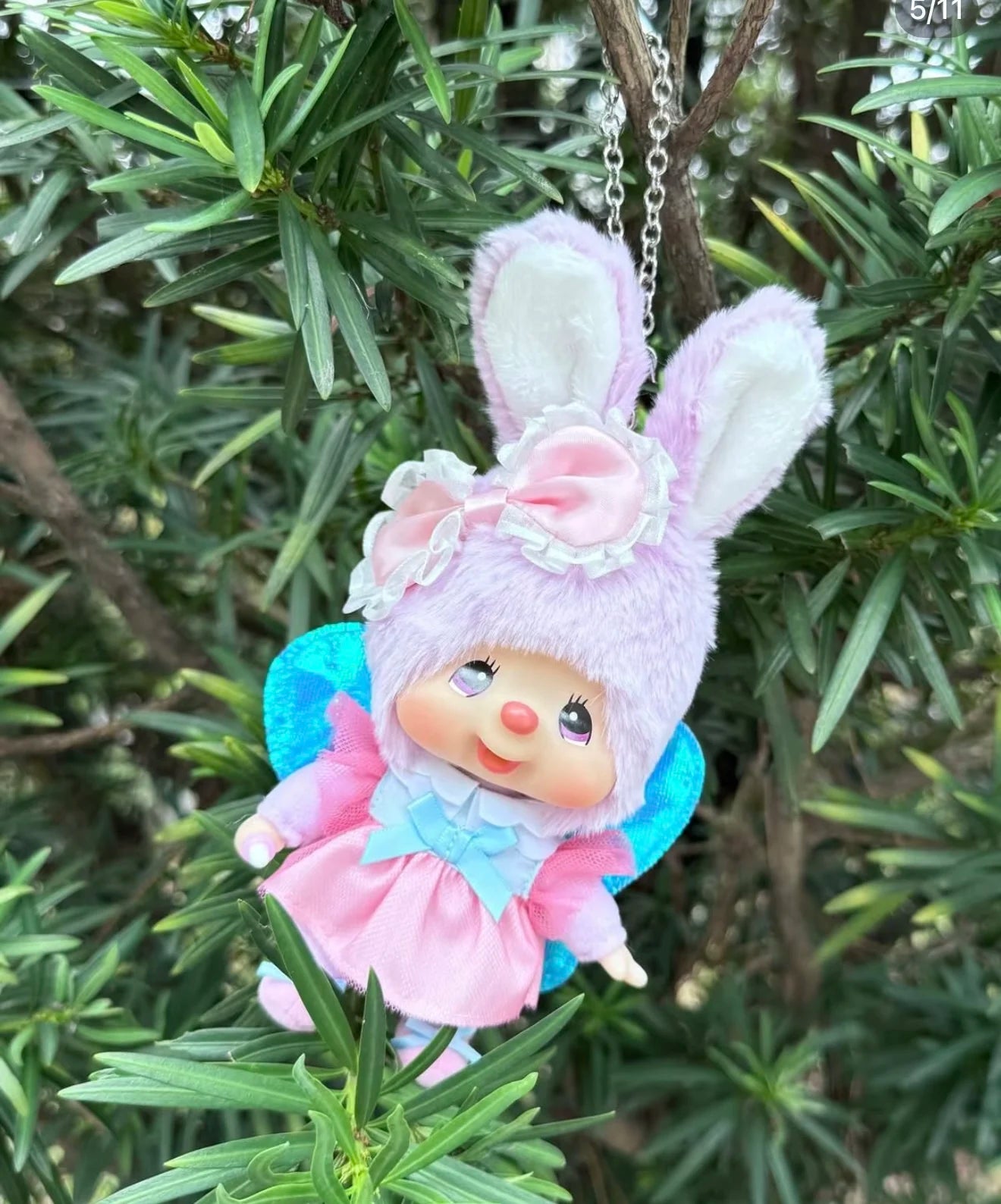 Bandai Monchhichi Porte-clés Secret Garden Series Édition by Bandai