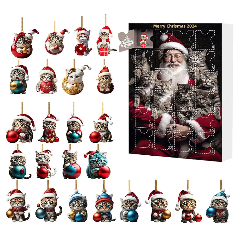 Calendrier de L’Avent 2024 Teckels avec Figurines en Acrylique Collection Édition Limitée by Mon Labubu