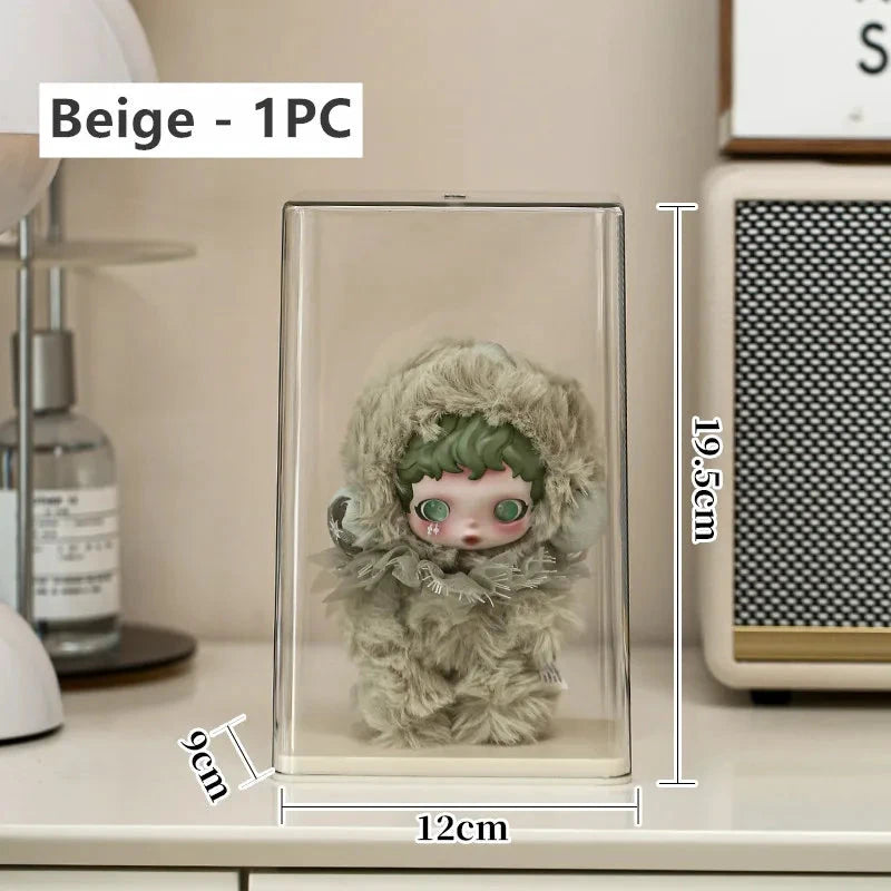 Staubdichte, transparente Acryl-Vitrine