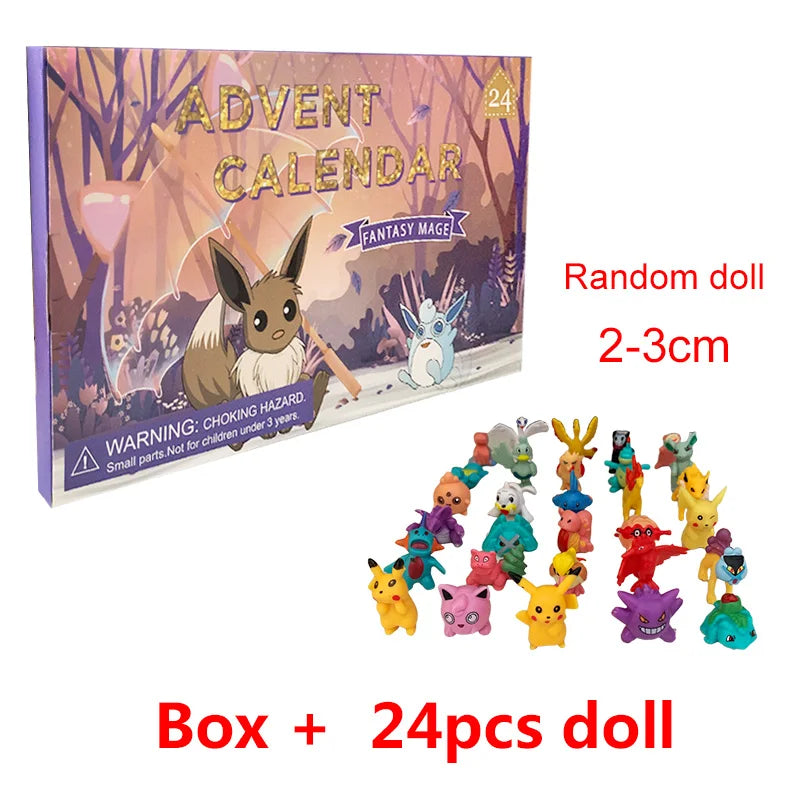 Mon Bubu Kawaii – Calendrier de l'Avent Naruto 2025 – Coffret 24 Figurines PVC