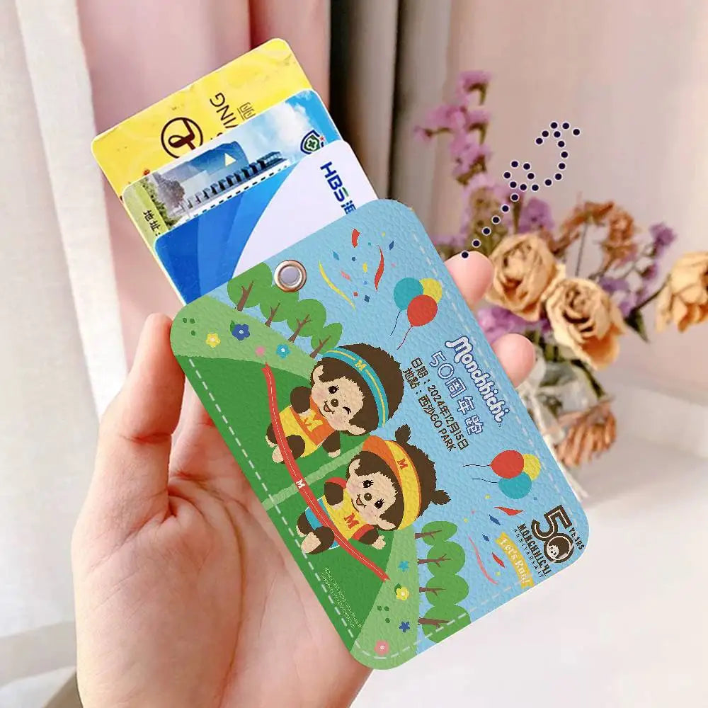 Monchhichi Porte-cartes avec Porte-clés