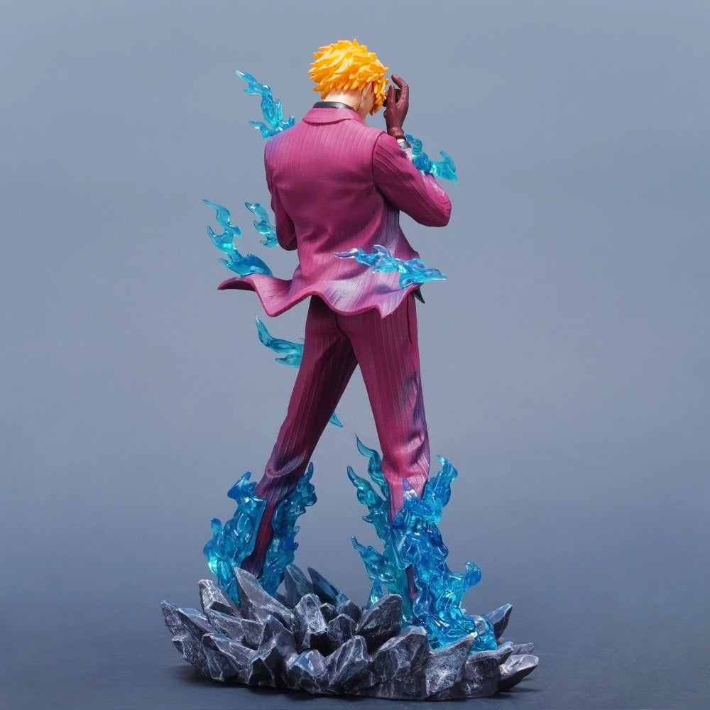 Figurine une pièce de dessin animé Sanji, 25cm/9,84 pouces, Statue en Pvc, ornement de bureau, Collection, modèle de jouets, cadeaux