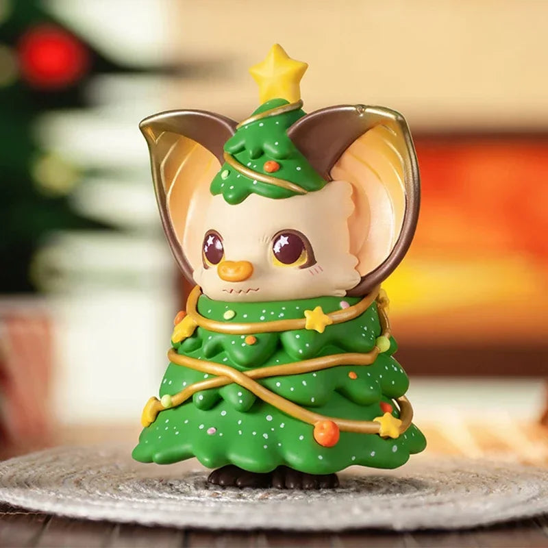 POP MAR Yoki série de noël boîte aveugle jouets boîte aveugle jouets boîte mystère mystère Caixa figurine d'action…