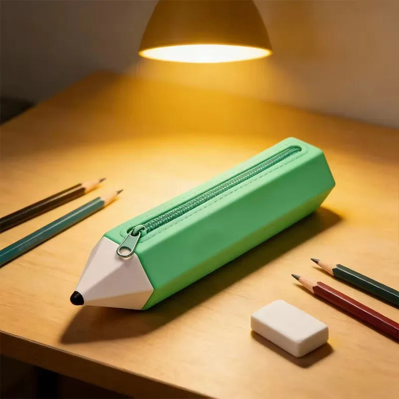Kawaii Bleistift-Silikon-Federmäppchen – Große Kapazität