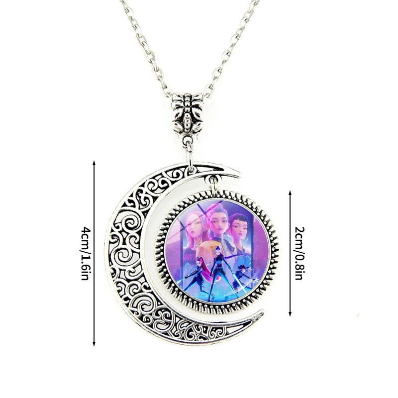 Collier Métal Coeur Démon Pendentif H Couple Kpop Idol