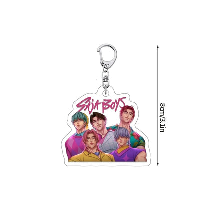 Porte-clés esthétique pour sac Kpop, chasseur de démons, tigre, fournitures de fête, Badge pour Fans, cadeaux de fête