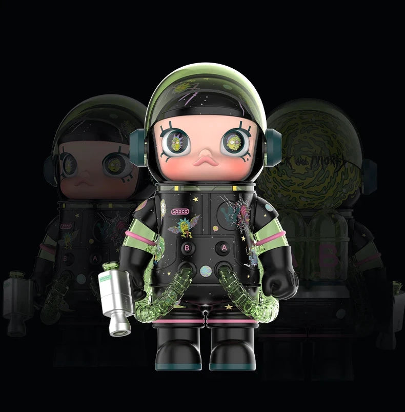 POP MART MEGA SPACE MOLLY 400% Rick and Morty Serie Blind Box Guess Bag Spielzeug Niedliche Puppe Anime Figur Ornamente Geschenk Kollektion