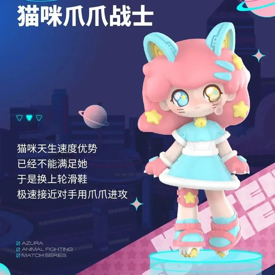 Pop Mart véritable Azura série de sport animale boîte aveugle boîte mystère originale jouets poupée mignon Anime…