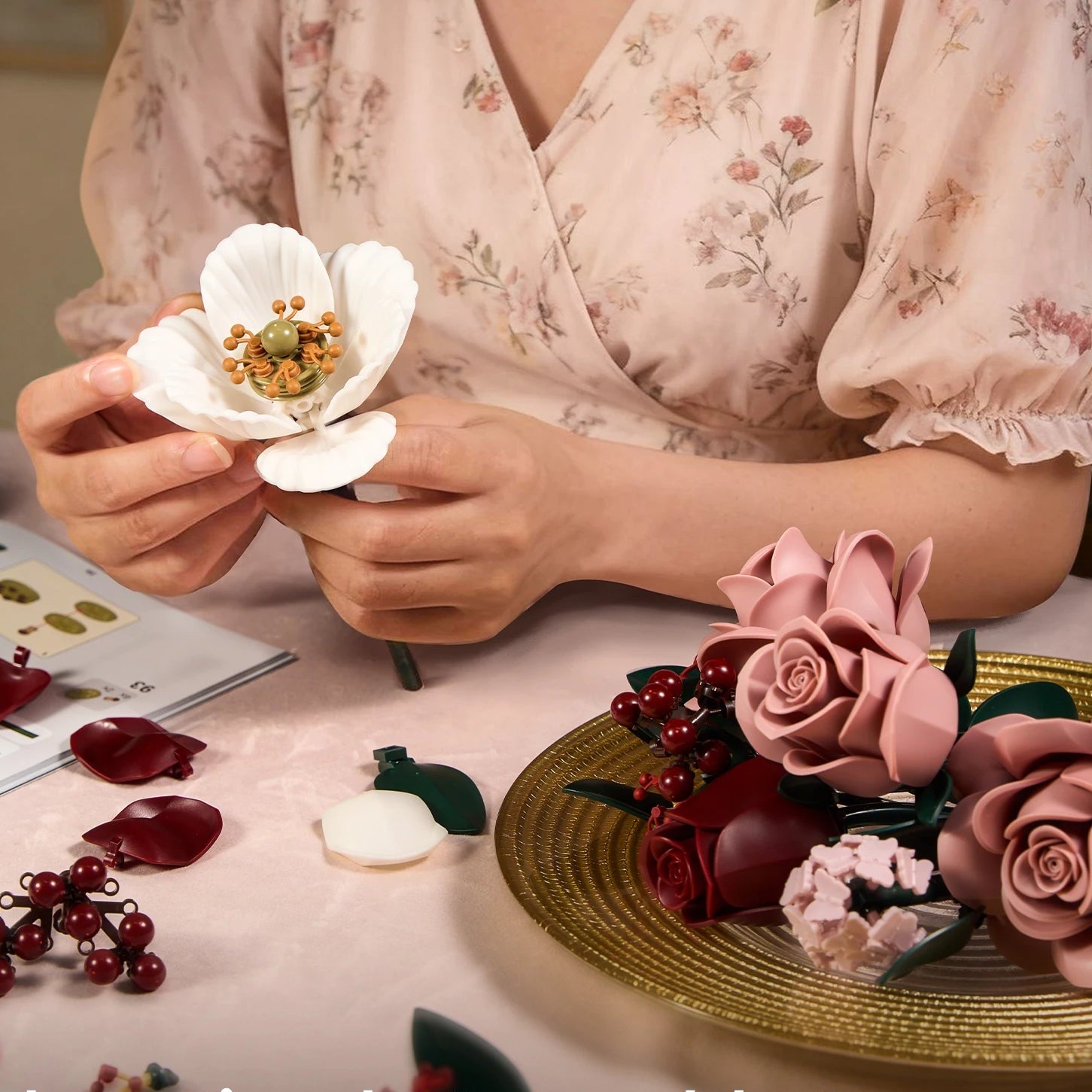 SupreOwls – Bouquet de Roses – Ensemble de Construction