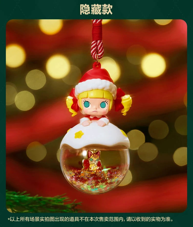 Pop Mart Apple Of My Eye Déco Noël Lumineuse Ruban Rouge Profond