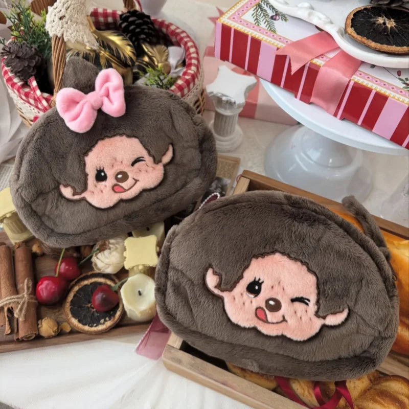 Monchhichi – Trousse de toilette brodée – Pochette 25 cm