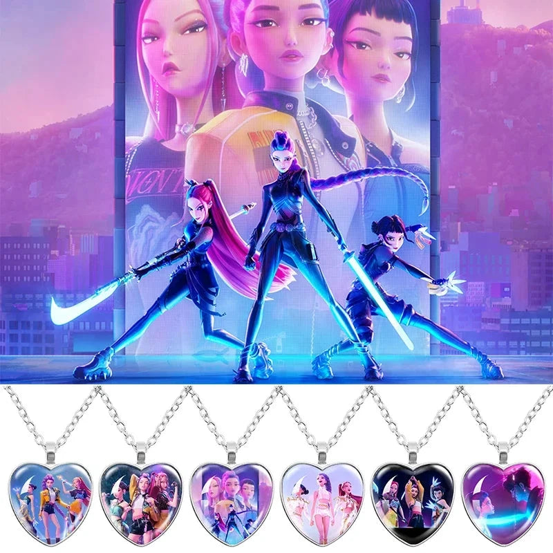 Collier pendentif cœur – Kpop Demon Hunters