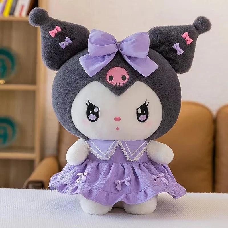 Kuromi Plüschtier Lila Kleid – Sanrio Melody Kawaii 30cm