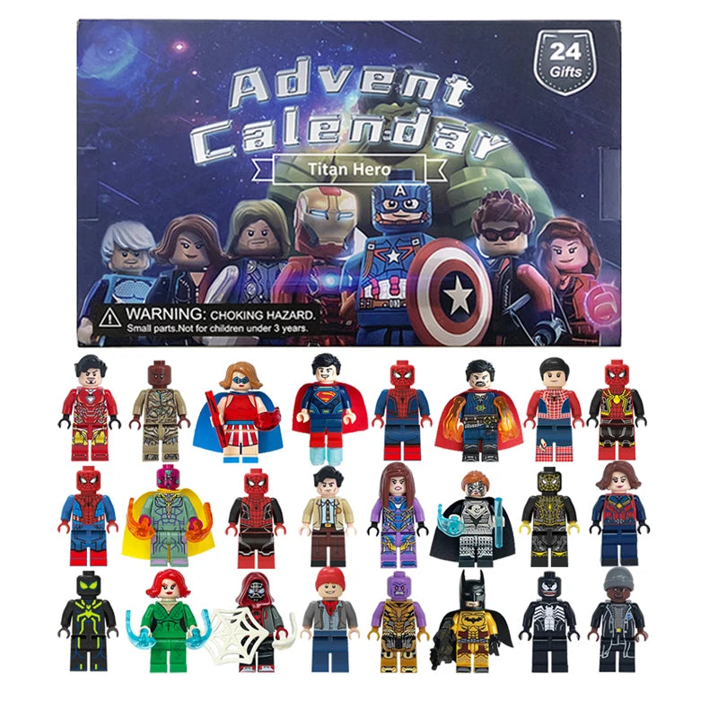 Marvel Disney Calendrier De L Avent 24 Figurines Super Héros Édition Noël Exclusif by Mon Labubu