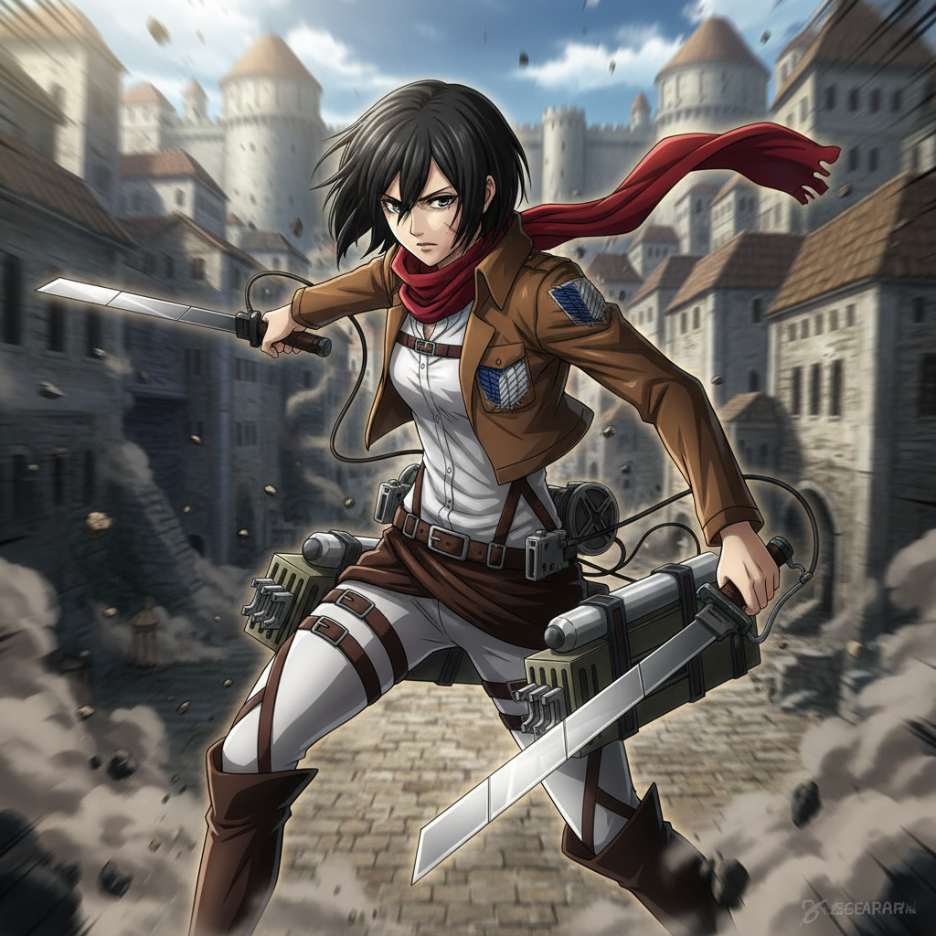 Mein niedlicher Bubu – Attack on Titan – Mikasa Ackerman Figur 30 cm