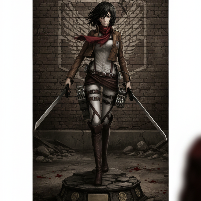Mein niedlicher Bubu – Attack on Titan – Mikasa Ackerman Figur 30 cm