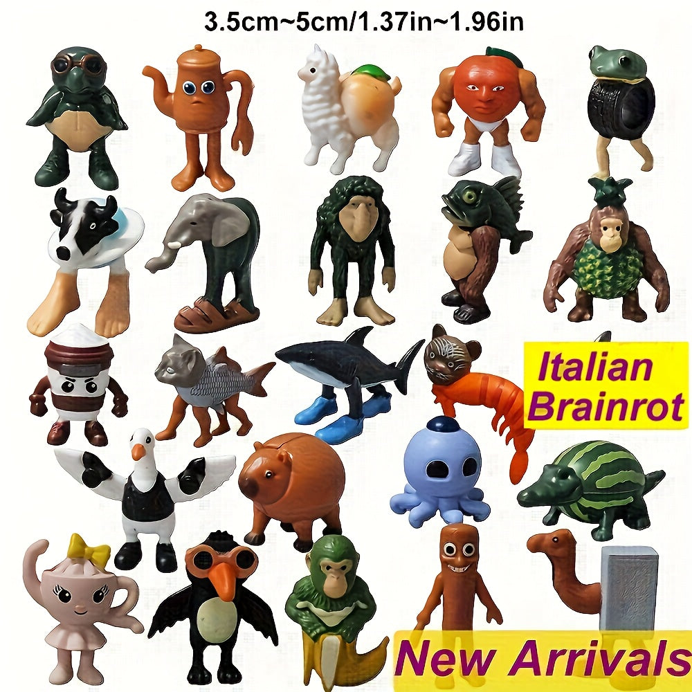 Set 24 Figurines Animaux Brainrot – Collection Tung Sahur