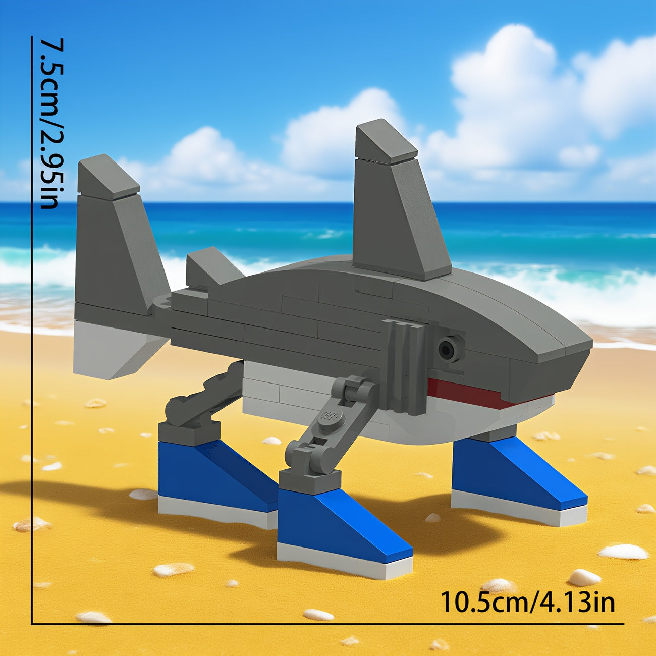 Set 6-en-1 Figurines à Construire – Série Tralalero Tung Sahur – Blocs Brainrot Collectors