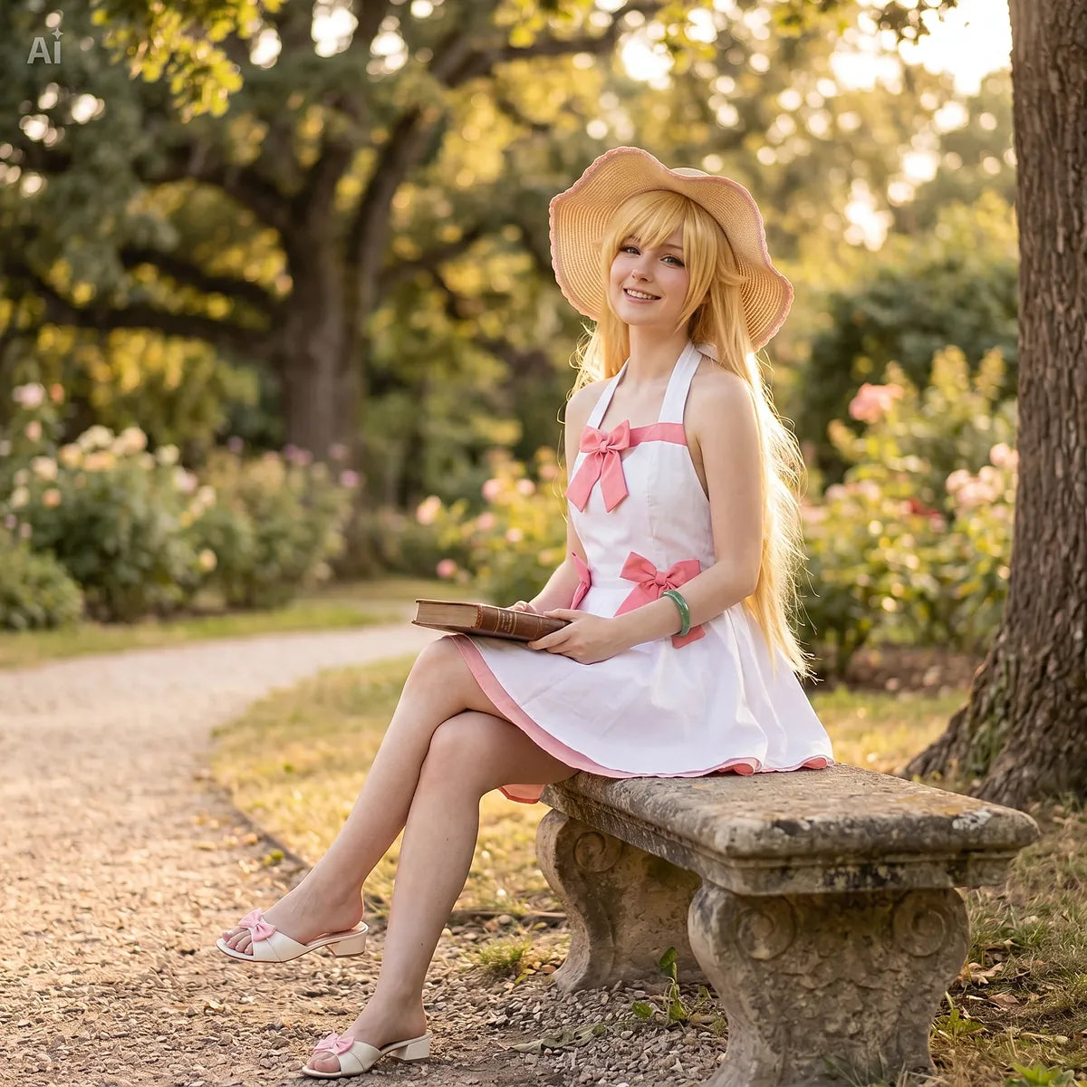 Mon Bubu Kawaii – Oshino Shinobu Cosplay Dress – Damen Kostümkleid