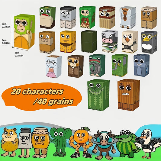 Jeu Magnétique Créatif – 40 Blocs à Construire Tung Sahur Brainrot