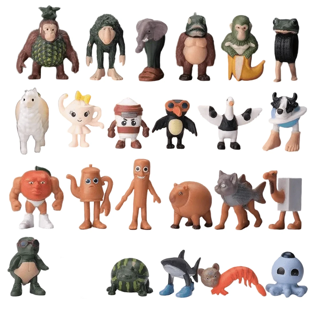 Set 24 Figurines Animaux Brainrot – Collection Tung Sahur