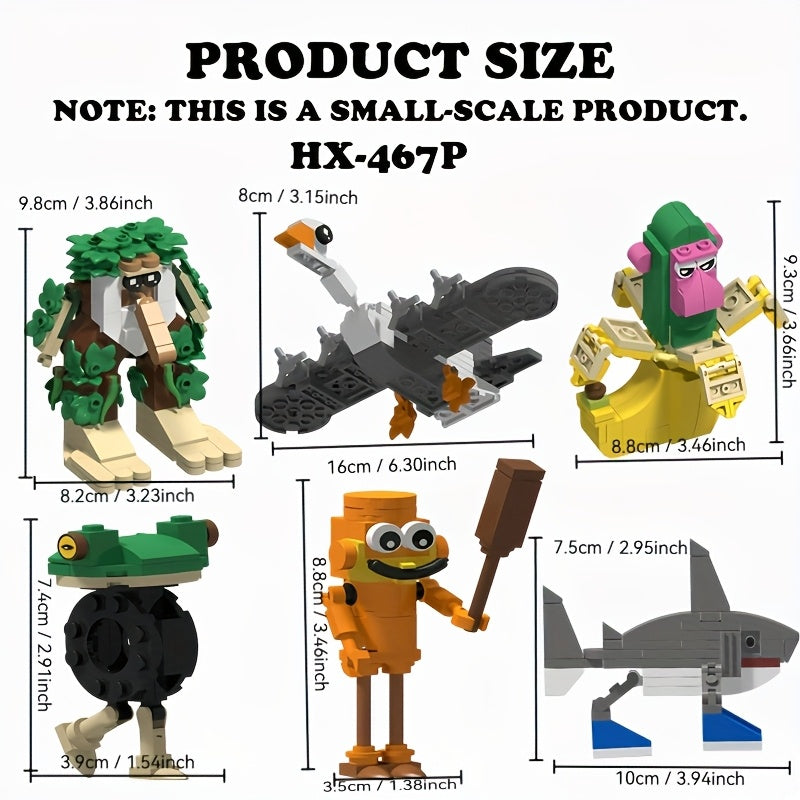 Tung Sahur Stick Tralalero – Jeu de Construction – 1000 Pièces