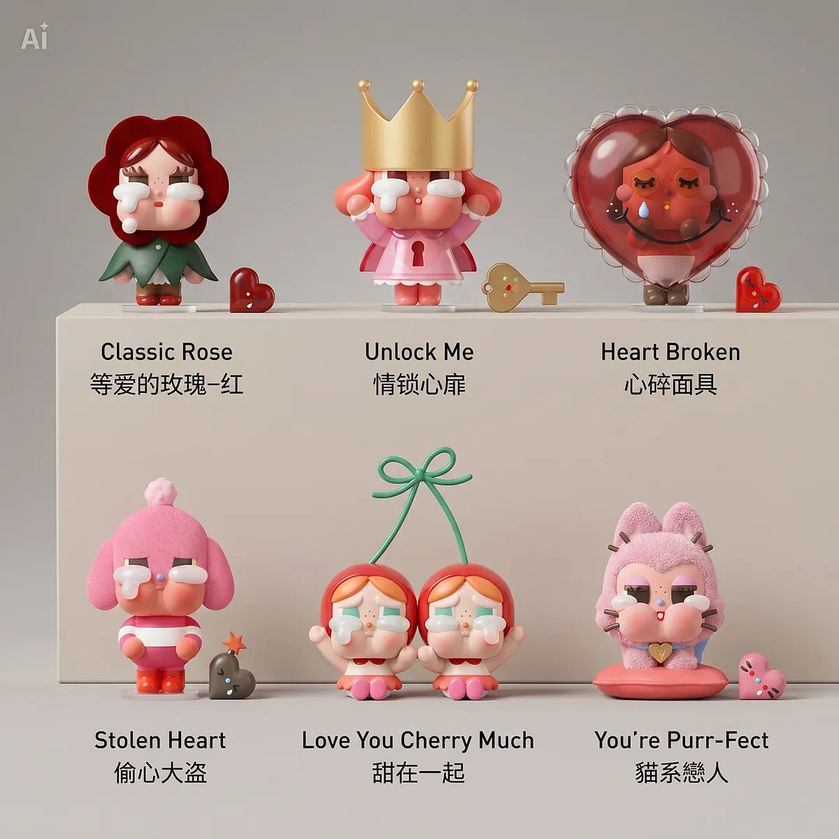 CryBaby Crying for Love Figur – Komplette Serie