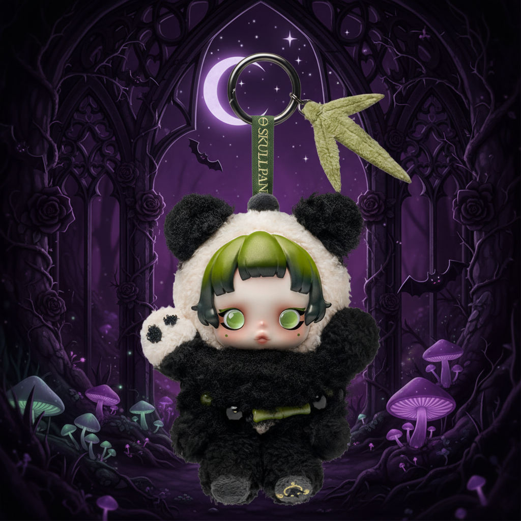 SKULLPANDA Lazy Panda Anhänger-Plüschtier