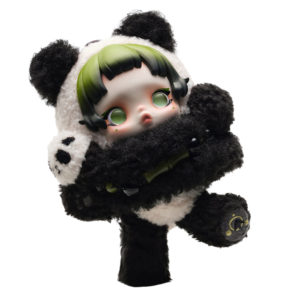 SKULLPANDA Lazy Panda Anhänger-Plüschtier