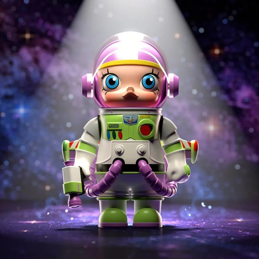 Pop Mart – Mega Space Molly 400% x Buzz Lightyear – Figurine Vinyle