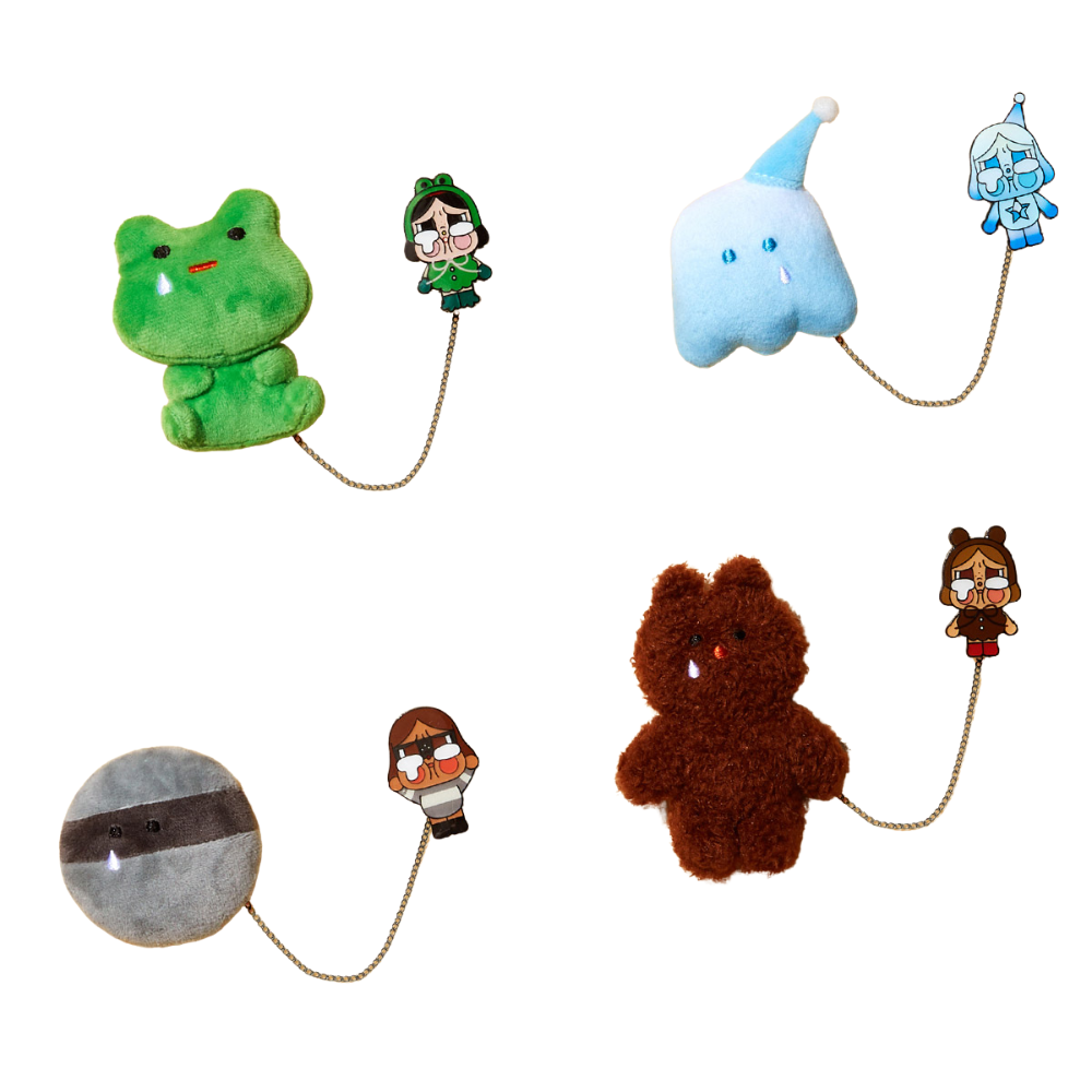 Peluche‑badge Blind Box CRYBABY Crying Again Series – Pop Mart