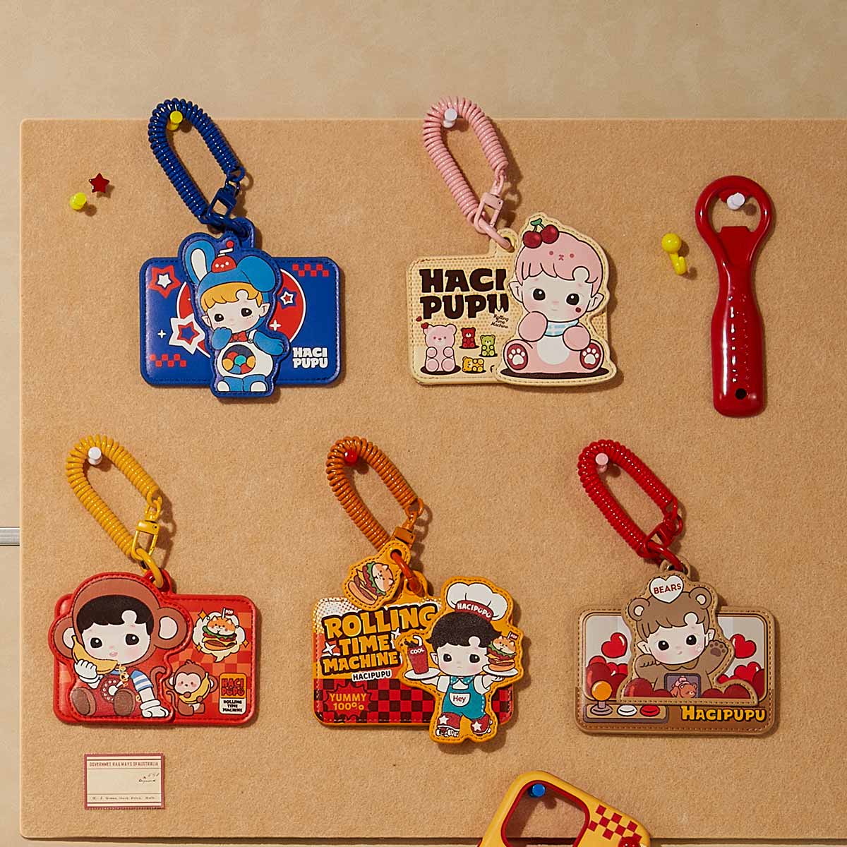 Hacipupu Rolling Time Machine – Porte-cartes Illustrés | Accessoire Original & Coloré