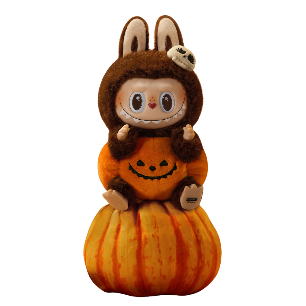 Pop Mart Pendentif Citrouille Assise Peluche Vinyle Happy Halloween Party Édition Limitée Collector by POP MART INTERNATIONAL GROUP LIMITED